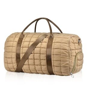 Duffle Bag for Travel – 22”x14”x9” Airline-Approved - Weekender Bag w/ Shoe Comp